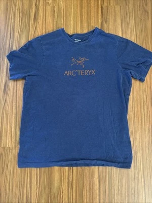 Vintage ARC’TERYX  Dark Blue Red Logo T Shirt Tee Men’s XL Gorpcore RACK - Image 1 of 4