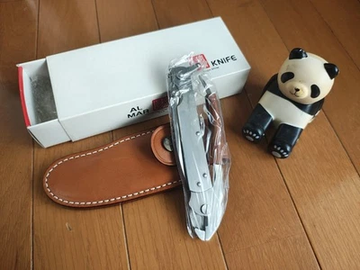 Old knife al mar vintage knife with Leather Sheath! - Image 1 of 4