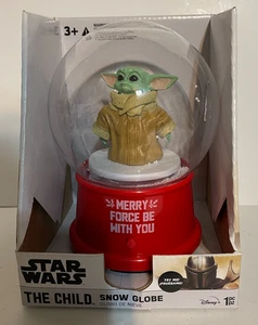 Star Wars Mandalorian The Child Grogu Baby Yoda Weihnachten Schneekugel 5 Lieder Neu im Karton - Bild 1 von 5