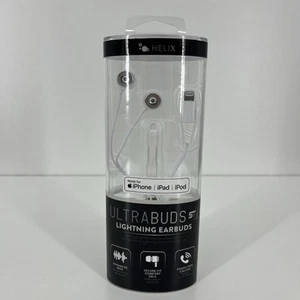 Helix Ultrabuds Lightning EarBuds (Made For iPhone/iPad) White NEW - Picture 1 of 6