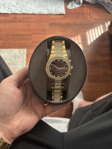 Citizen Crystal 42mm Gold Stainless Steel Case, Gold Stainless Steel Band Men's - Picture 1 of 5