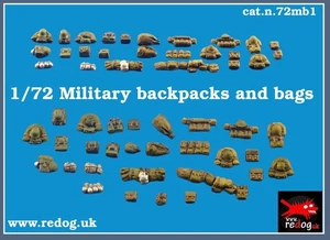 1/72 Redog - Set accessori varie borse militari/diorama - Foto 1 di 1