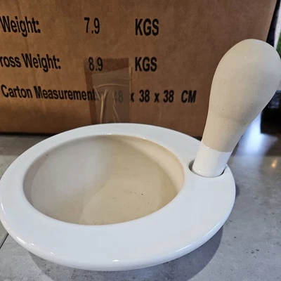 Stylish Vintage Typhoon Part Glazed Pestle  And Mortar mint condition  - Image 1 of 4