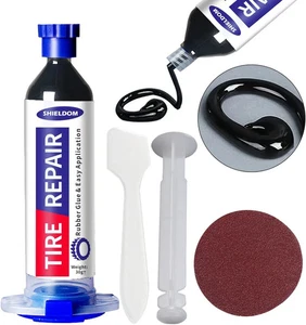 Tire Repair Glue Sidewall Repair Kit Black Rubber Cement Tire Fixes Sealant Wate - Picture 1 of 6