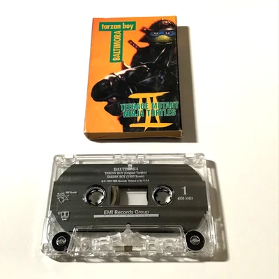 Baltimora Tarzan Boy Cassette Single 1993 SBK Records TNMT II Tested - Image 1 of 4