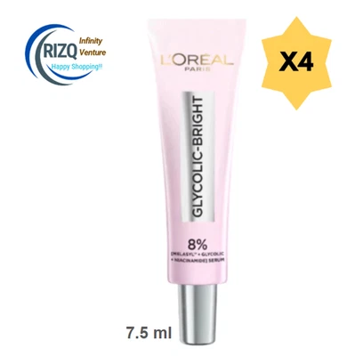 L'Oreal Glycolic Bright Serum Instant Glowing 8% Brightness Winked FREE SHIPPING - Image 1 of 4