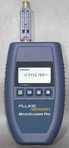 Fluke Networks PN: 2465438 MicroScanner Pro Network Tester w/Coax Adapter - Picture 1 of 4
