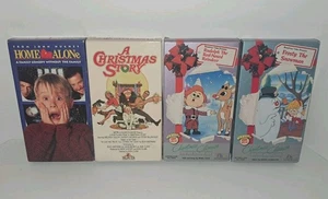 4 VHS Christmas Movie Lot Christmas Story, Home Alone, Rudolph, Frosty - Bild 1 von 3
