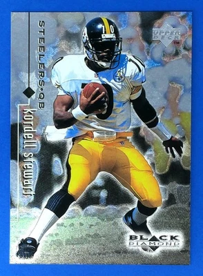 1998 Upper Deck Black Diamond RC Kordell Stewart #67 FOOTBALL CARD Steelers - Image 1 of 2
