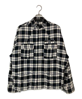 Chaqueta Camisa HAIDER ACKERMANN Franela Cuadros Talla: S Negra Hombre Foto 1 de 4