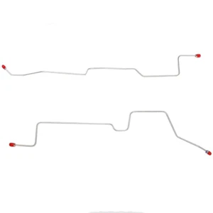Rear Axle Brake Lines Fits 94-97 Ford Ranger w/ 9 in Drums Stainless TRA9842SS - Picture 1 of 2