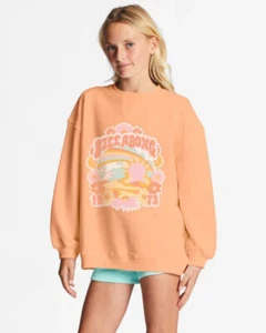 Billabong Girls Making Waves Fleece Top (Light Melon) Size 4 (XXS) NEW W TAG - Picture 1 of 4