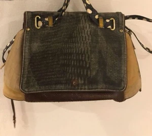 Borsa a tracolla Jerome Dreyfuss Johan borsa pelle tela USATA buone condizioni JPN! - Foto 1 di 3