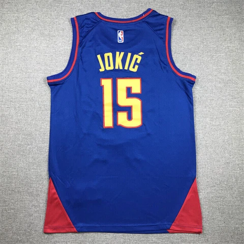 Denver Nuggets City Edition Jersey., - Nikola Jokic #15 - Men's Size Blue S-2XL Cover