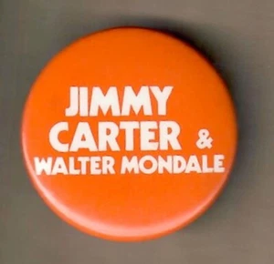 Violonchelo Jimmy Carter 1976 botón campaña presidencial 1,5" - Imagen 1 de 1