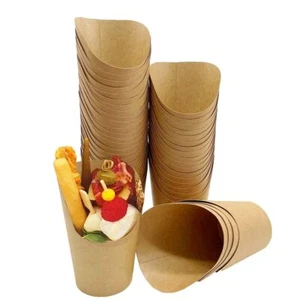 50 Pcs French Fries Holder 14oz Charcuterie Cups Disposable Takeout Party Baking - Picture 1 of 7