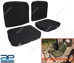 2 Sitzbezüge mit Schaumstoff & Laderaumtaschen für Jeeps Willys CJ2A CJ3A CJ3B M38 AEs - Bild 1 von 8