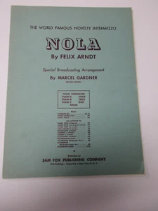 Felx Arndt NOLA Special Broadcasting Arrangement by Marcel Gardner Sheet Music - Picture 1 of 10