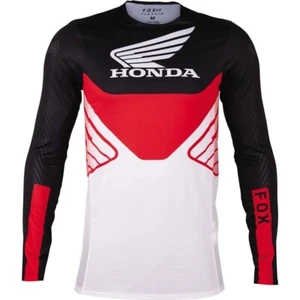 Fox Racing Flexair Honda Motocross Jersey | Black/Red/White - Picture 1 of 10