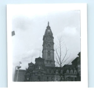 Vintage Photo 1956, City Hall Philidelphia PA, Easter Sunday, 2x2, Black White - Picture 1 of 2