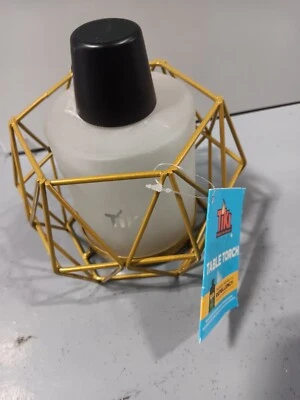 TIKI TABLE TORCH GEO GLOBE METAL TABLE - Image 1 of 4