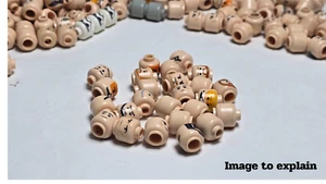 Lego Bulk lot minifig Starwar Heads X25 pcs. Mix bulk pack. - Picture 1 of 6