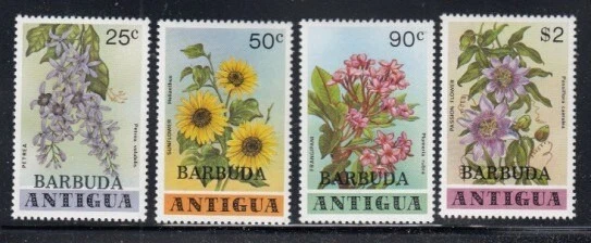 BARBUDA Flowers MNH set - Image 1 of 1