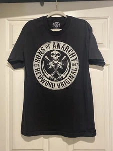 Sons Of Anarchy T Shirt Men’s Large Black B107 - Picture 1 of 5