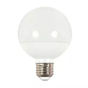 Satco S9200 6W =40W G25 LED Globe Bulb Medium E26 Base 2700K Warm White Frosted - Picture 1 of 1