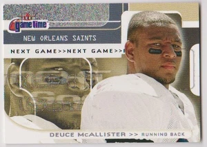2001 Fleer Game Time Extra Deuce McAllister Parallel 810/2001 Saints - Foto 1 di 2
