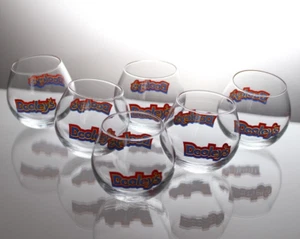 Set 6x Vintage Dooleys Original Toffee Tipper Schnaps Wackelgläser Dooley's - Bild 1 von 8