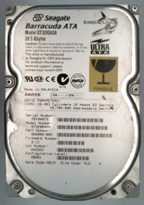 28,5 GB Ide Seagate ST328040A barracuda Ata 2MB Puffer - Picture 1 of 1