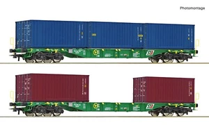 Roco H0 76007 - Set Of 2 Pieces: Tow Truck Portacontainer, Stb Ep. VI - Picture 1 of 1