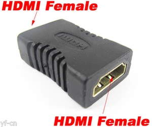 Convertidor adaptador dorado doble hembra recto a hembra HDMI de 19 pines 50 un. - Imagen 1 de 2