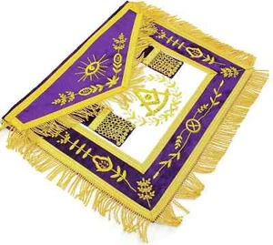 Masonic Grand Lodge Past Master APRON with Tassels - Picture 1 of 2