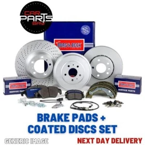 BORG & BECK FRONT DISCS & PADS FOR AUDI A3 SEAT LEON SKODA OCTAVIA VW GOLF - Picture 1 of 1
