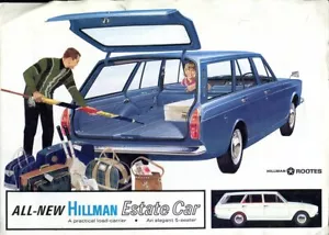Hillman Estate Car - Minx - Brochure vendita a colori mercato UK - Foto 1 di 1