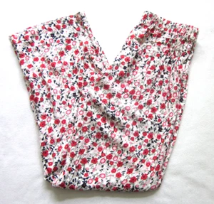 VERO MODA Hose aus 100 % Viskose Farbe Weiß / Rot Gr. S - Bild 1 von 4