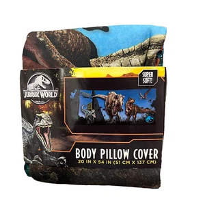 Jurassic World One Body Pillow Cover with Zipper, Kids Bedding, 20"x 54" New - Picture 1 of 2