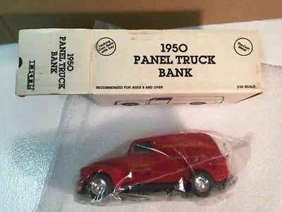 Vintage ERTL Promotional 1950 Chevy Panel Truck Bank, Chevrolet 1:25 NIB 1991 - Image 1 of 4