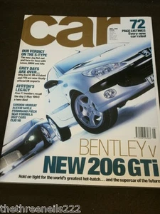 CAR MAGAZINE - BENTLEY v NEW 206GTi - MAY 1999 - Imagen 1 de 1