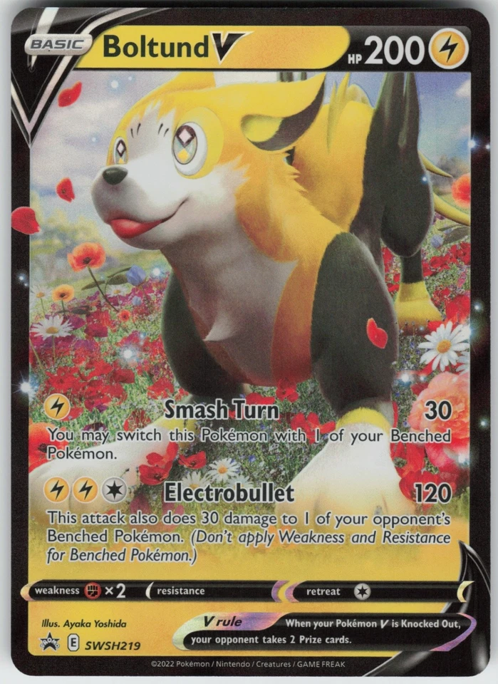 Foil Boltund V SWSH219 SWSH: Sword & Shield Promo Cards Promo NM - Image 1 of 1