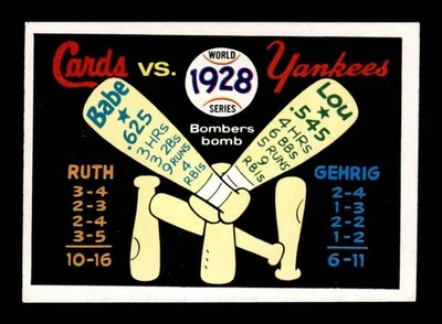 1970 Fleer World Series #25 1928 Yankees/Cardinals   EXMT X3222445 - Image 1 of 2
