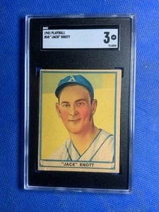 1941 Play Ball Jack Knott Card #68 Philadelphia Athletics - Foto 1 di 2