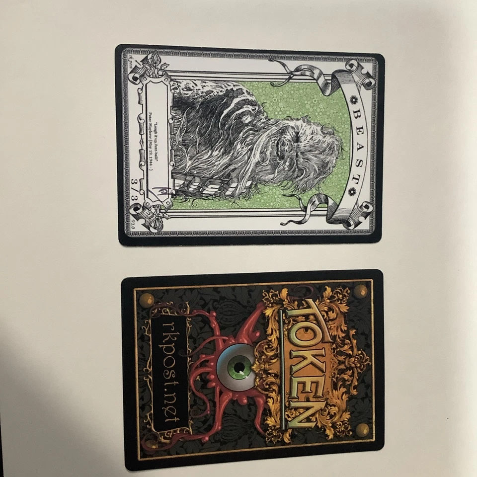 Autogramm signed, RK Post Token Magic The Gathering MTG Beast 3/3 - Bild 1 von 1