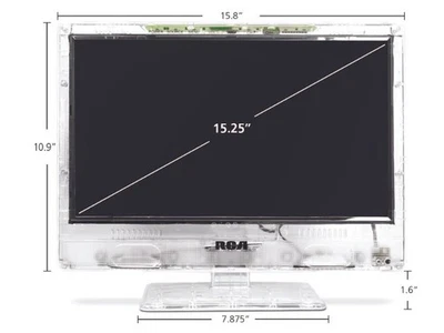 RCA J15SE820 15" Clear Television See Through Prison TV &Remote Read Description - Image 1 of 4
