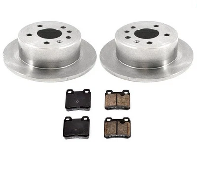 Rotores de freno de disco traseros y pastillas de freno de cerámica 3 piezas para Saab 900 y Turbo 1994-1996 Foto 1 de 4