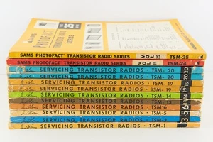 Sams Photofact Tranzystor Radio Series TSM-1 do TSM-25 (objętość wyboru) Dopuszczalny - Zdjęcie 1 z 24