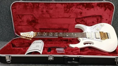 Guitarra Eléctrica Ibanez JEM7V-WH Steve Vai Signature Oro Blanco Herrajes Hecha en Japón Foto 1 de 4