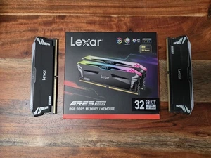 Lexar Ares RGB Black DIMM Kit 32GB, DDR5-7200, CL34 - Bild 1 von 4